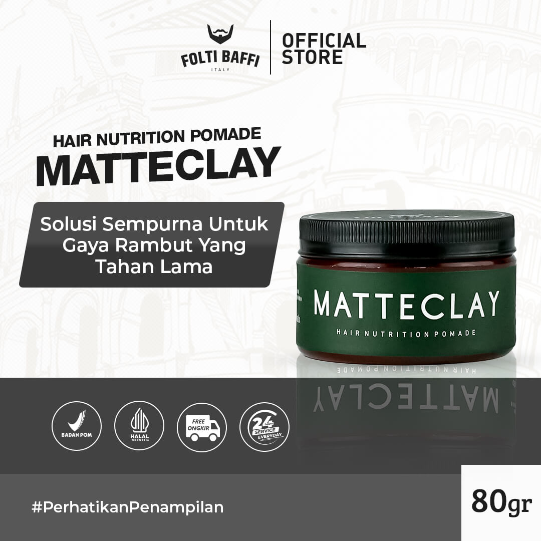 Perbedaan Pomade Matte Clay dan Water Based – Folti Baffi