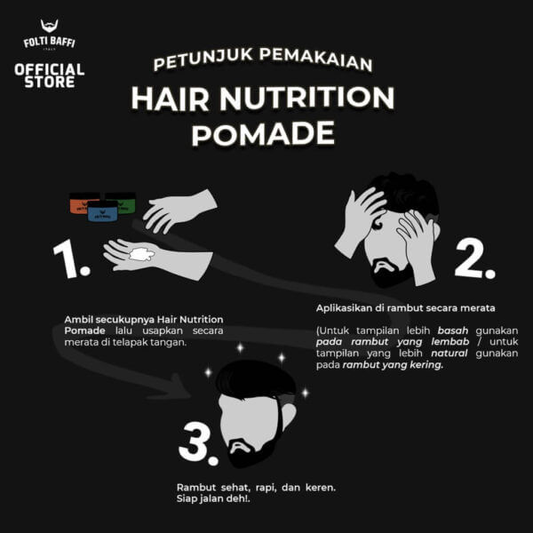 Folti Baffi Hair Nutrition Pomade Oil Based