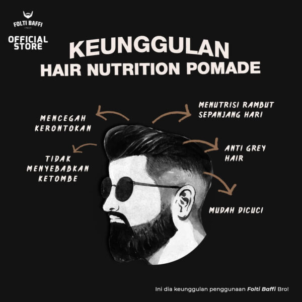 Folti Baffi Hair Nutrition Pomade Waterbased
